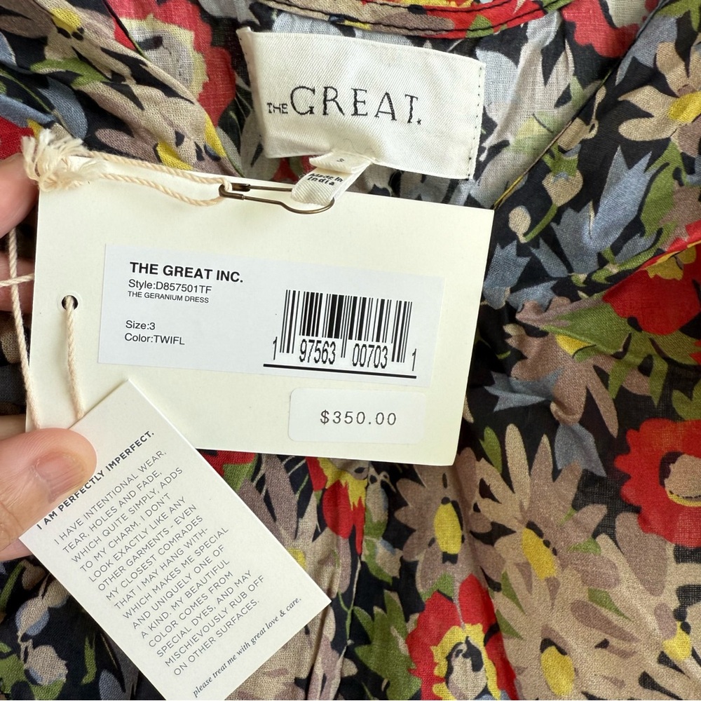 NWT The Great Geranium Maxi Dress - sz 3 - Picture 4 of 4